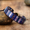 Armband aus Lapislazuli und Amethyst