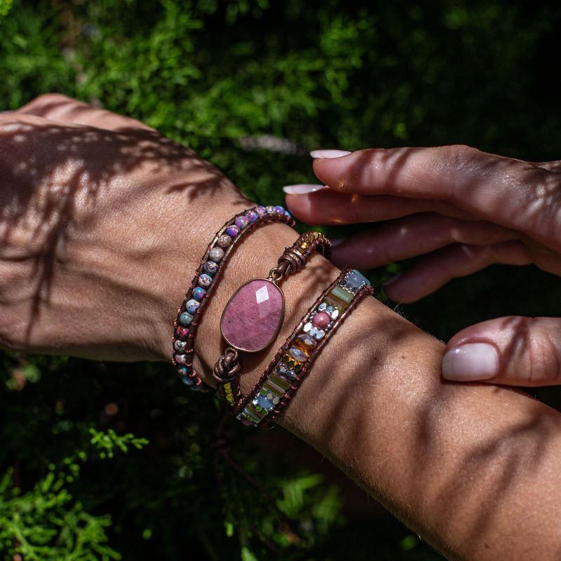 Wickelarmband "Rhodochrosit-Heilung"