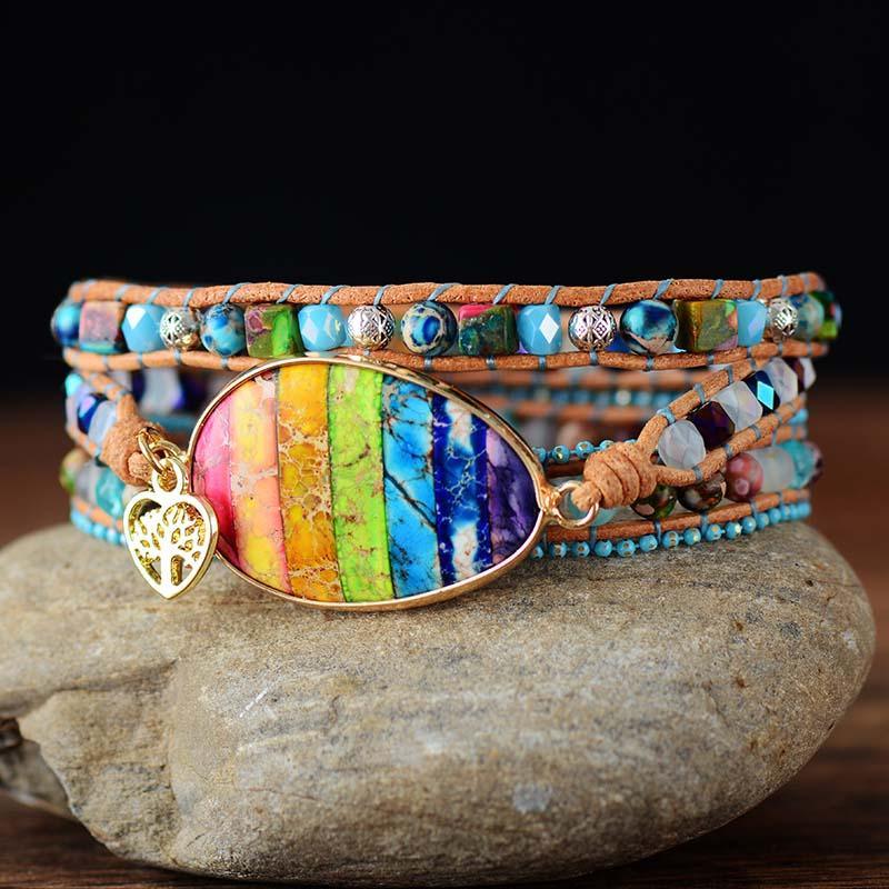 Wickelarmband "Heilendes Chakra-Herz"