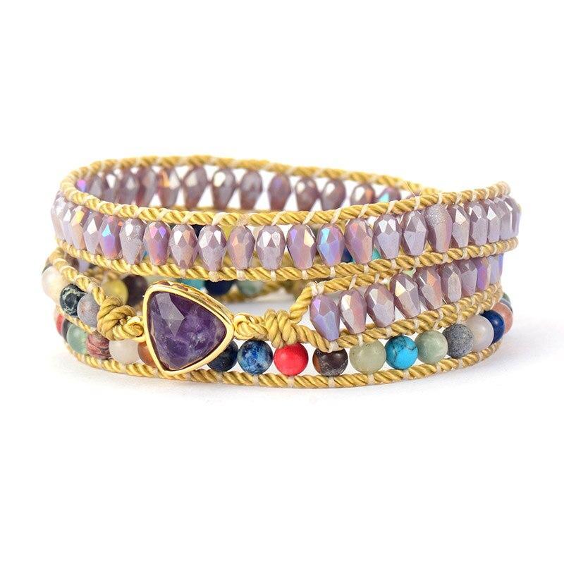 Wickelarmband "Amethyst-Spirit"