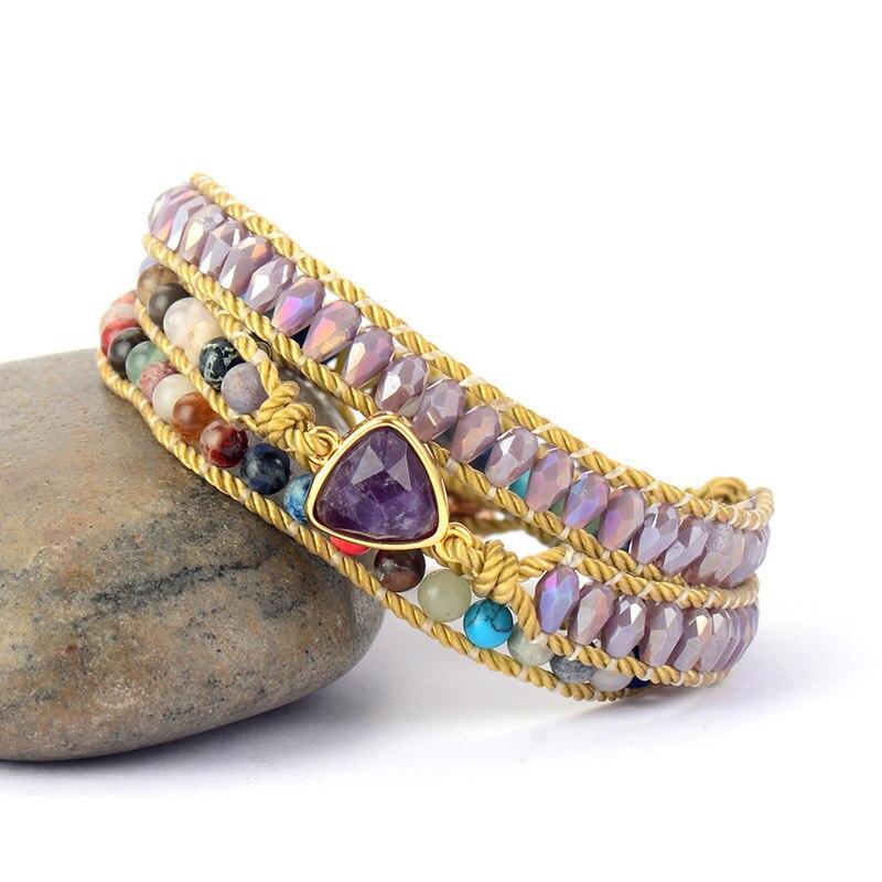 Wickelarmband "Amethyst-Spirit"