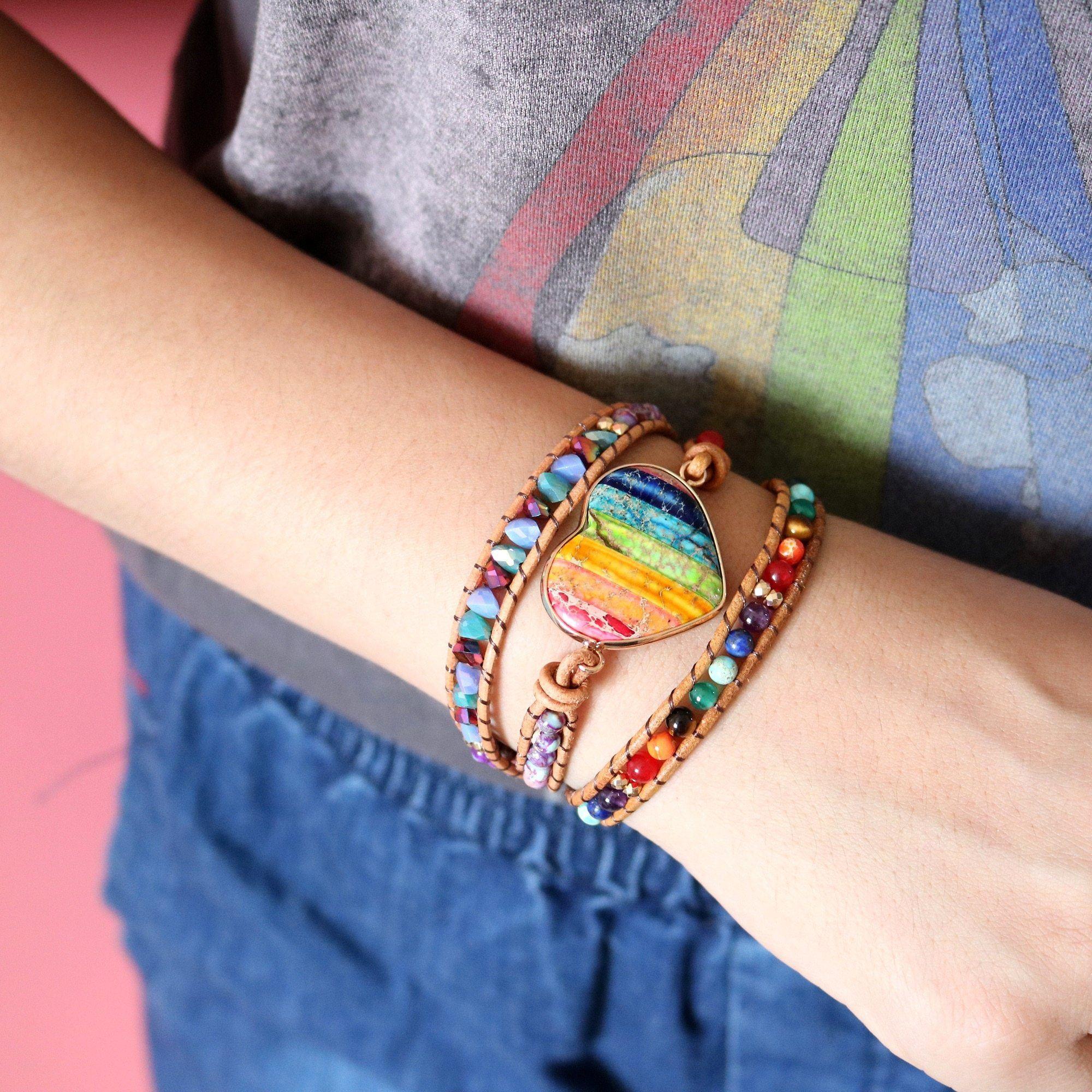 Chakra Liebesschutz Wickelarmband