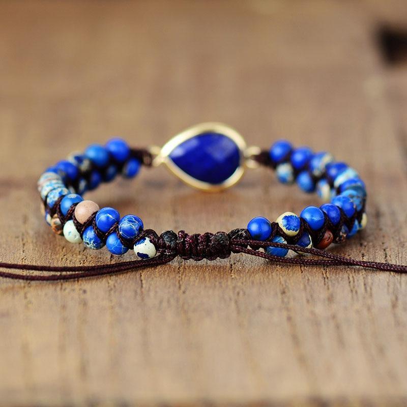 Energie-Armband aus Lapislazuli