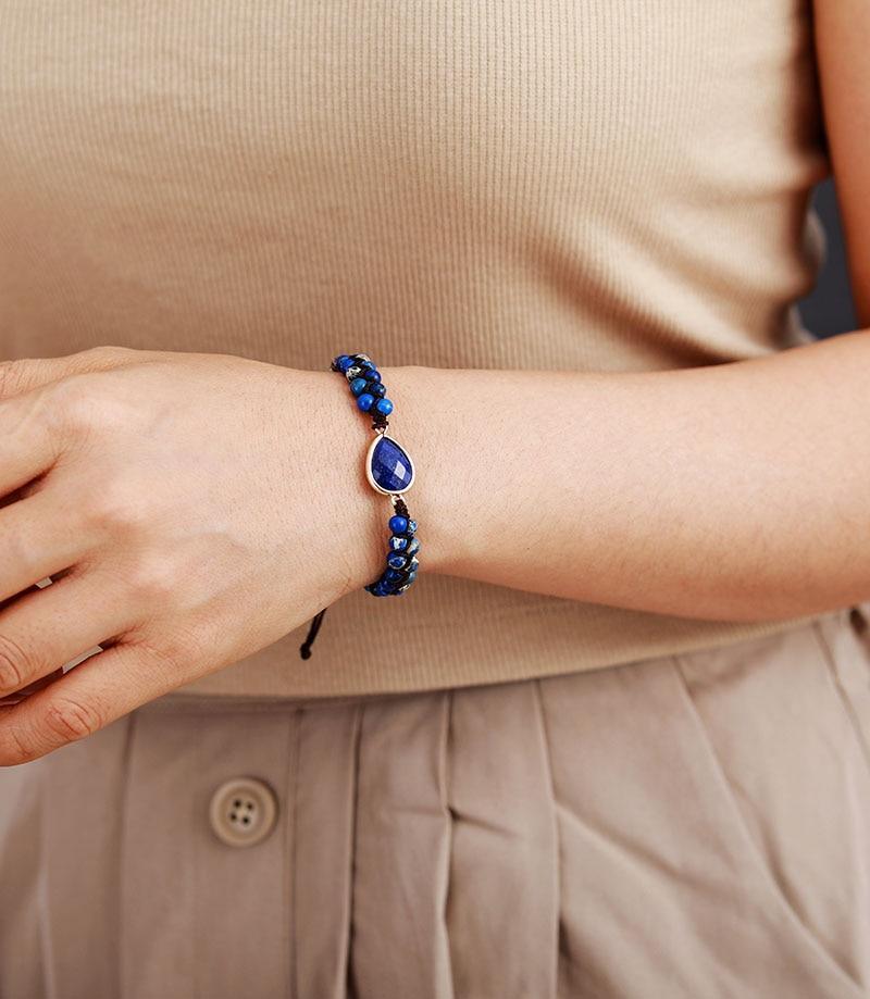 Energie-Armband aus Lapislazuli