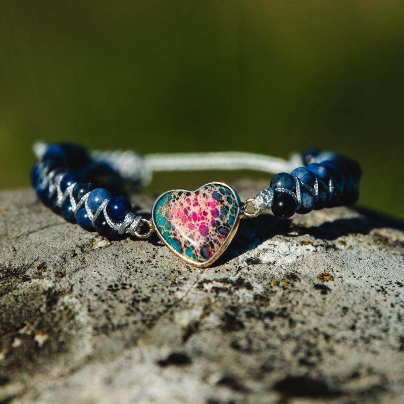 Armband "Blaues Passions-Herz"