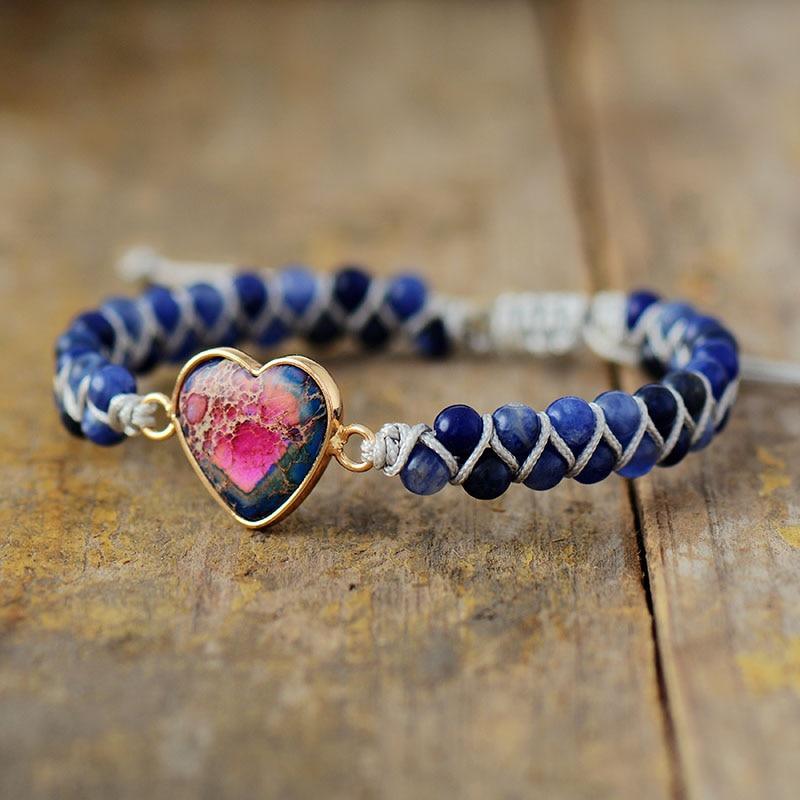 Armband "Blaues Passions-Herz"