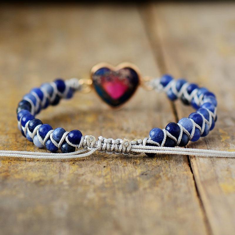 Armband "Blaues Passions-Herz"