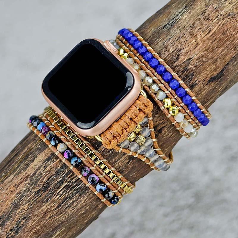 Apple Watch-Uhrenarmband "Heilungs Achat" aus Edelstein