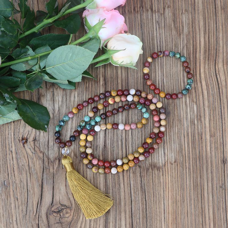 Mala + Armband Set für erdende Mookaite