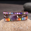 Wickelarmband "Amethyst-Regenbogen"