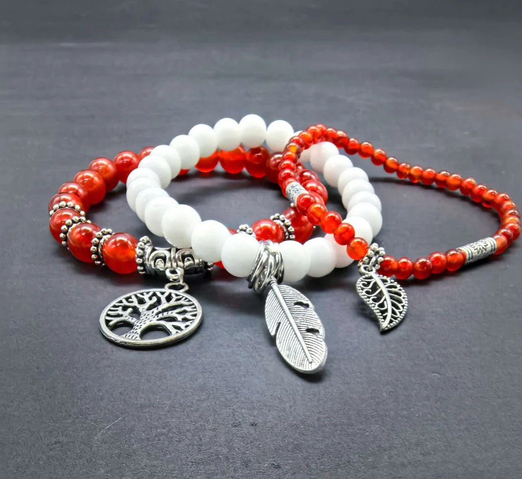 Ice & Fire Energie-Balancierendes Armband-Set