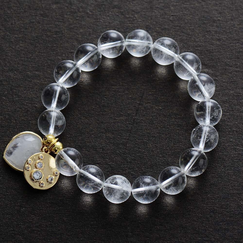 Armband mit natürlichen Edelsteinen "Herzensbalance"