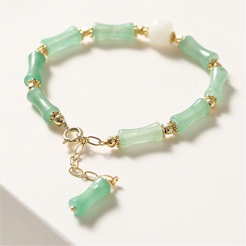 Armband "Goldene Aura" aus Hetian Jade