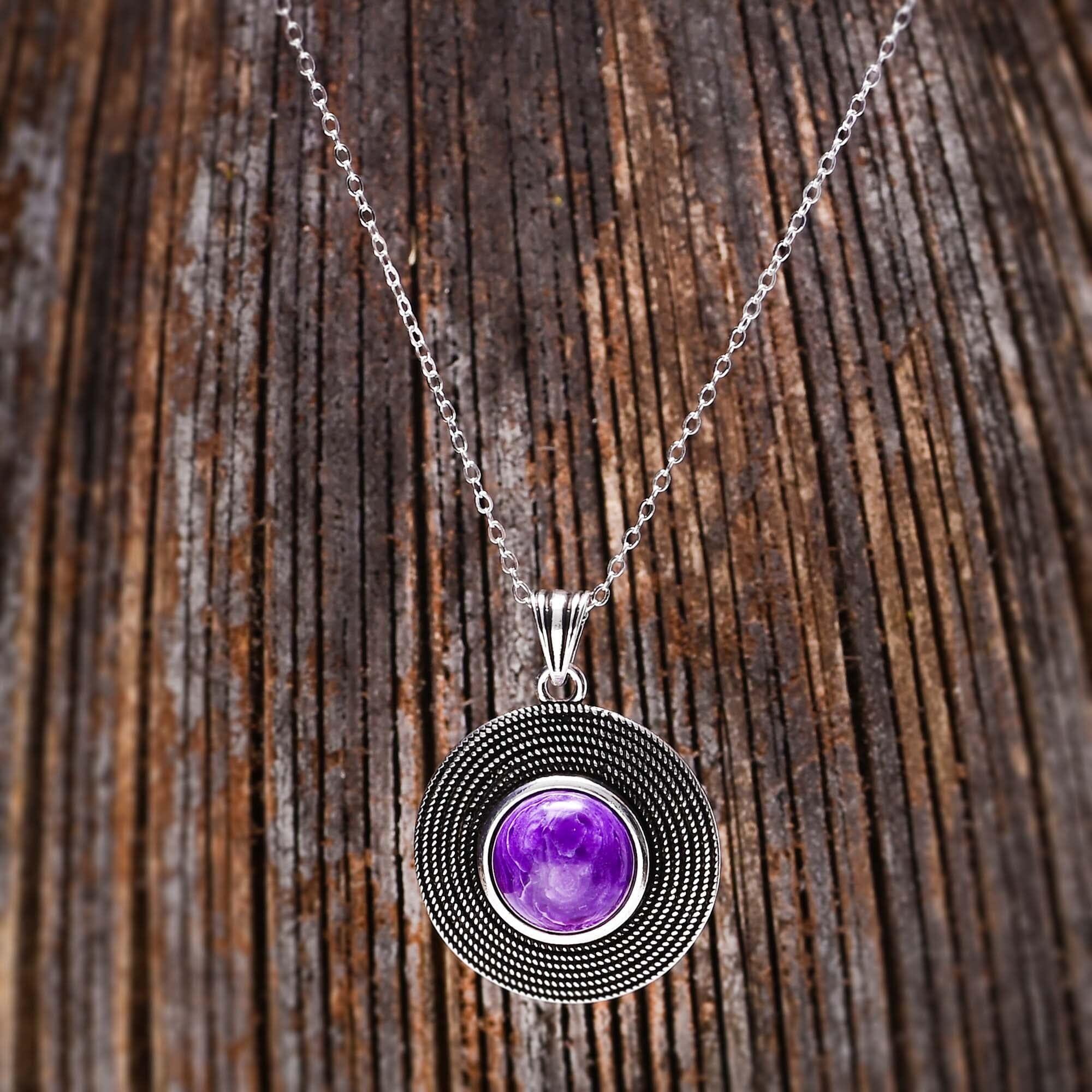 Halskette "Latona - Kraftvoll" mit Amethyst