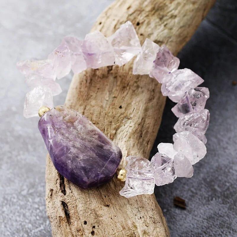 Quarz und Amethyst Armband "Verwunschenes"