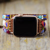 Apple Watch-Uhrenarmband "Edle Kraft" aus Onyx & Jaspis