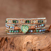 Wickelarmband "Mystischer wald" mit Opal