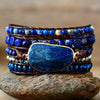 Tiefblauer Nachthimmel Lapislazuli Armband