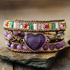 Armband "Heilendes Lila Herz"