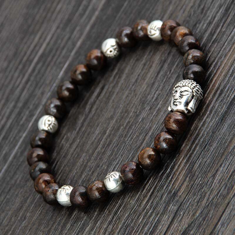 Armband "Bronzit-Buddha"