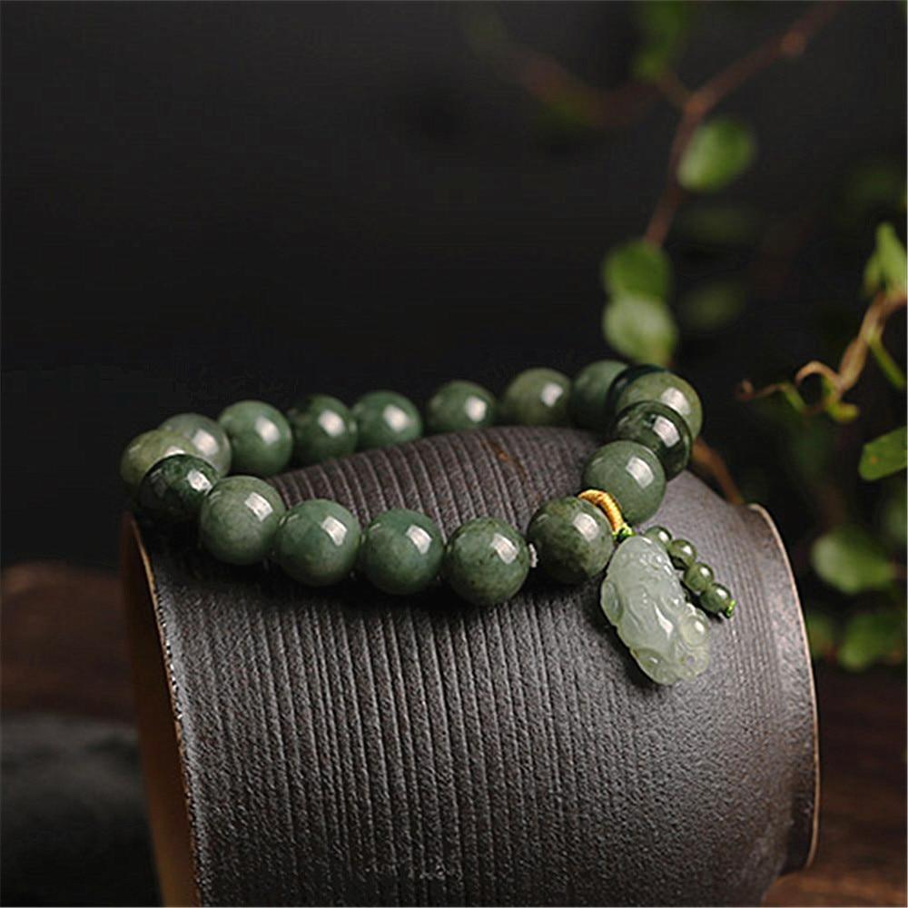 Feng-Shui Jade Armband mit Pixiu Anhänger