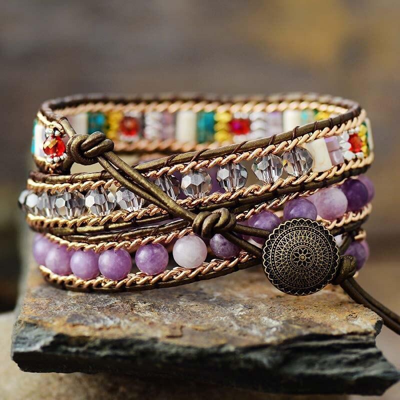 Armband "Heilendes Lila Herz"