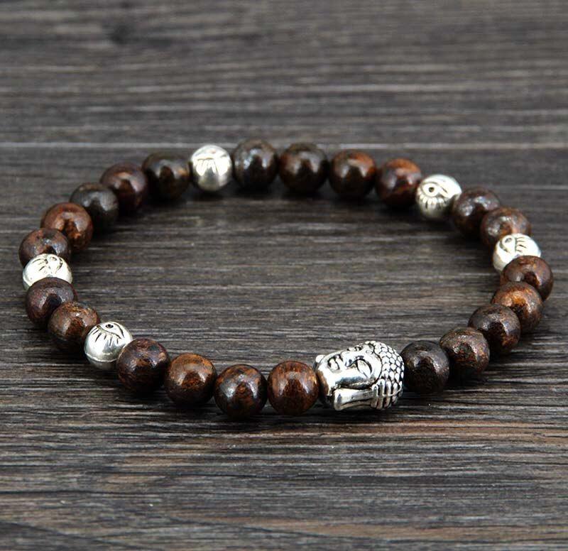 Armband "Bronzit-Buddha"