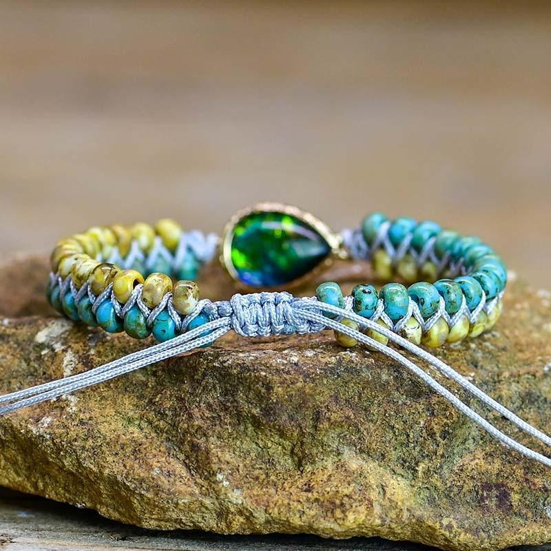 Opal-Tropfenarmband "Mystischer Dschungel"