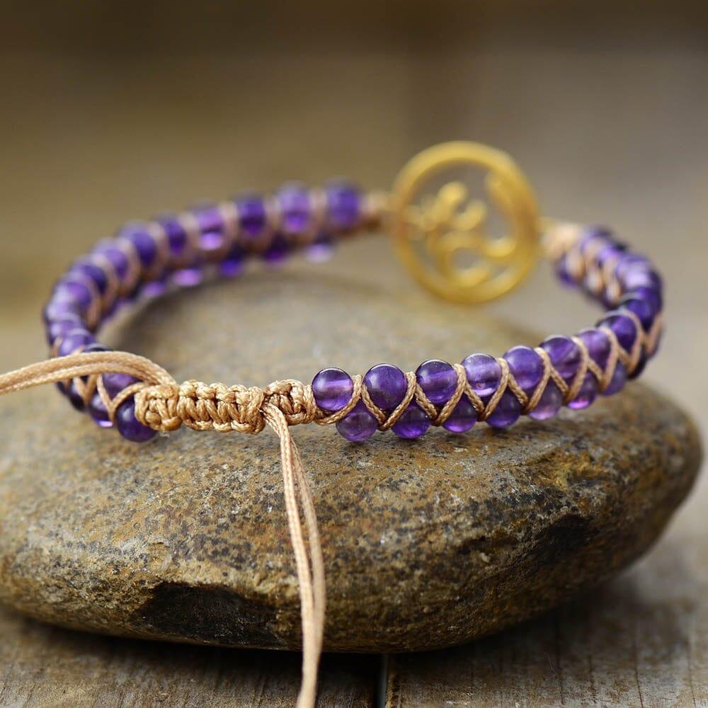 Amethyst Om Armband "Göttliche Verzauberung"