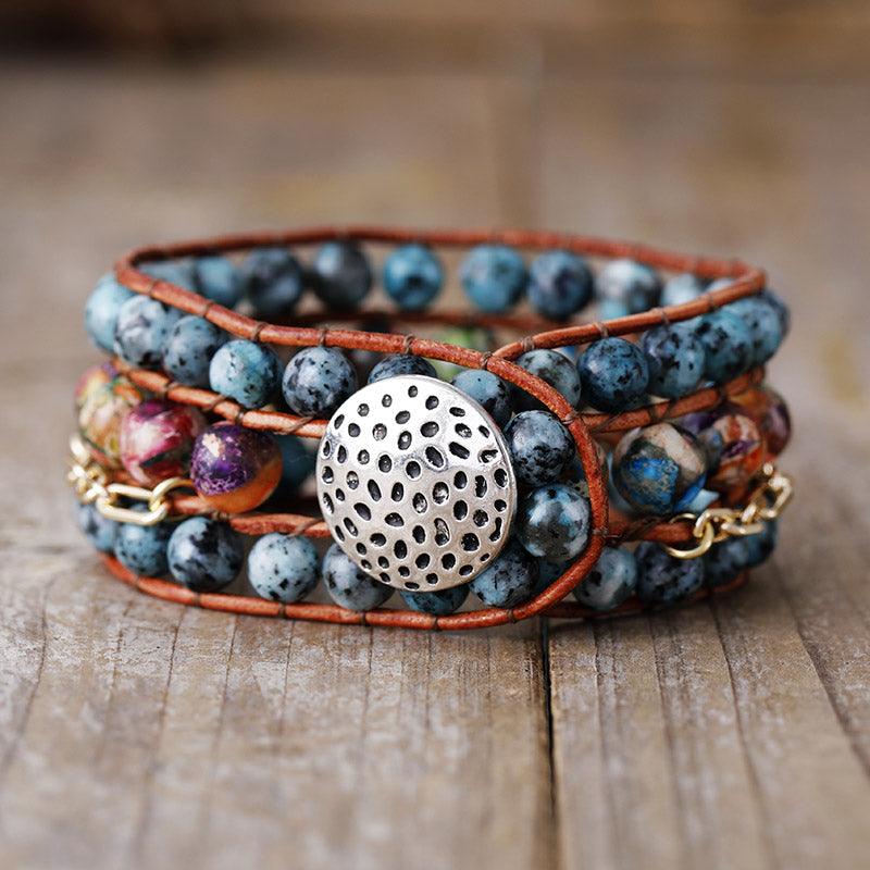 Boho Gelassenheit Armband mit Jaspis