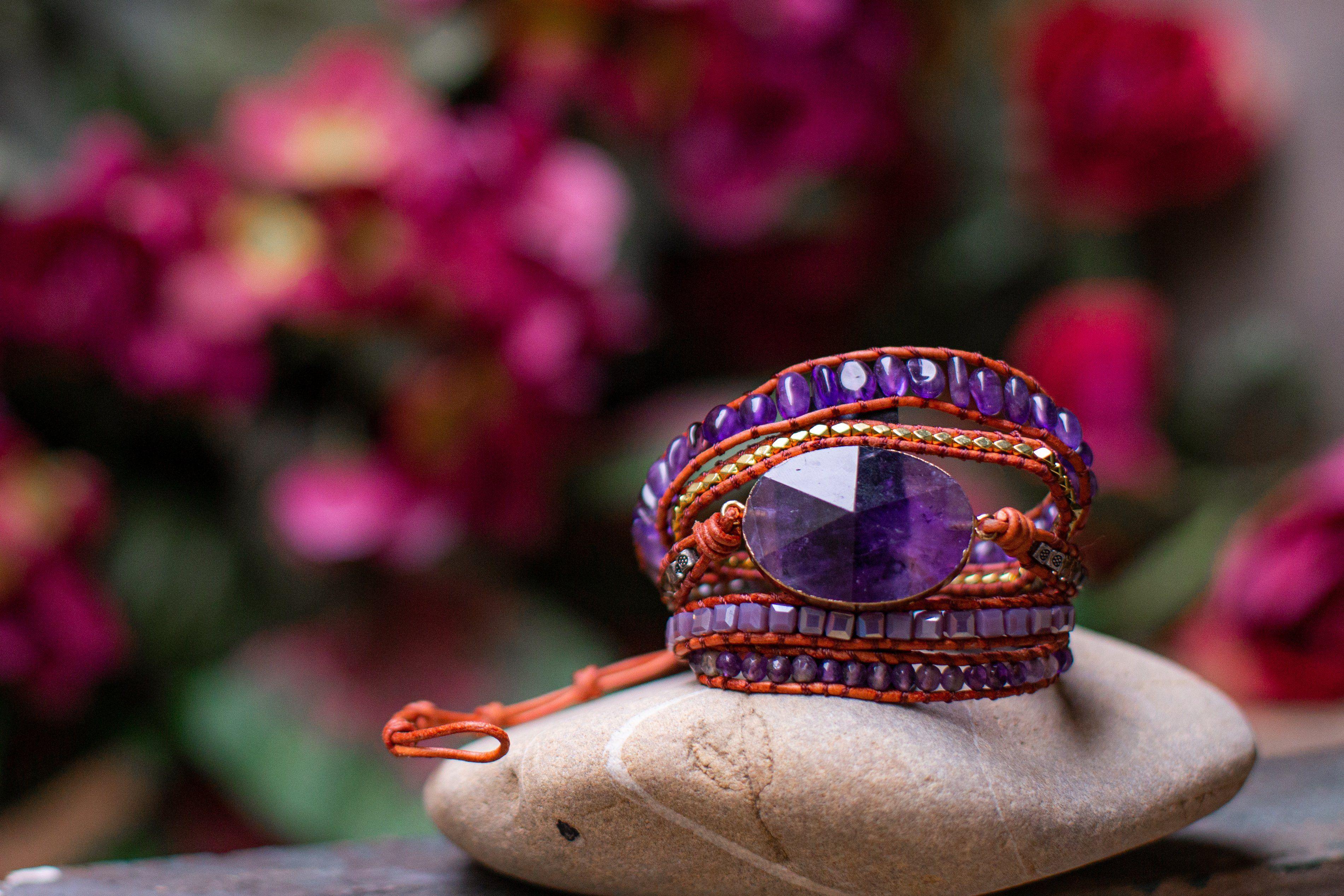 Wickelarmband "Imperiales Amethyst"