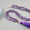 Mala Halskette "Seelenruhe" mit Amethyst, Rhodochrosit und Perle